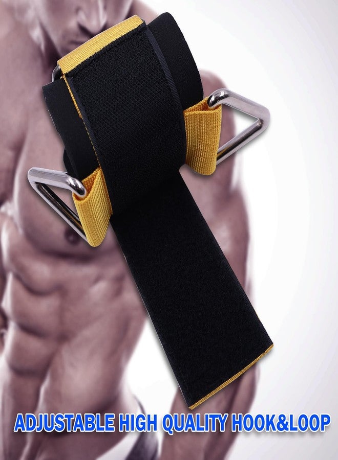 Lights Mountain 1 Pair Adjustable Wrist Cuffs Neoprene Padded Straps for Cable Machines Strength Training Equipment - Image 5